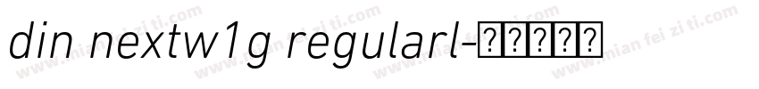 din nextw1g regularl字体转换